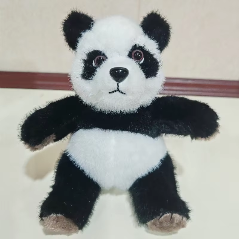 Black and white panda sitting, height-18cm