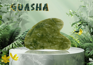 Ücretsiz örnek natrual xiuyan yeşim taş mookaite jasper gua sha kutusu ile visage dökün - Product Image 2