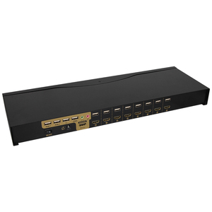 VCOM 4K 30Hz HDMI <strong>KVM</strong> <strong>Switch</strong> 8 Port Audio Video USB Keyboard Mouse Control 8 Laptop Computers Switcher