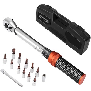 Xe đạp mô-men xoắn cờ lê đặt 5-25 nm, 1/4 inch ổ đĩa bấm mô-men xoắn cờ lê thiết lập với hướng kép điều chỉnh 72 răng - Product Image 1