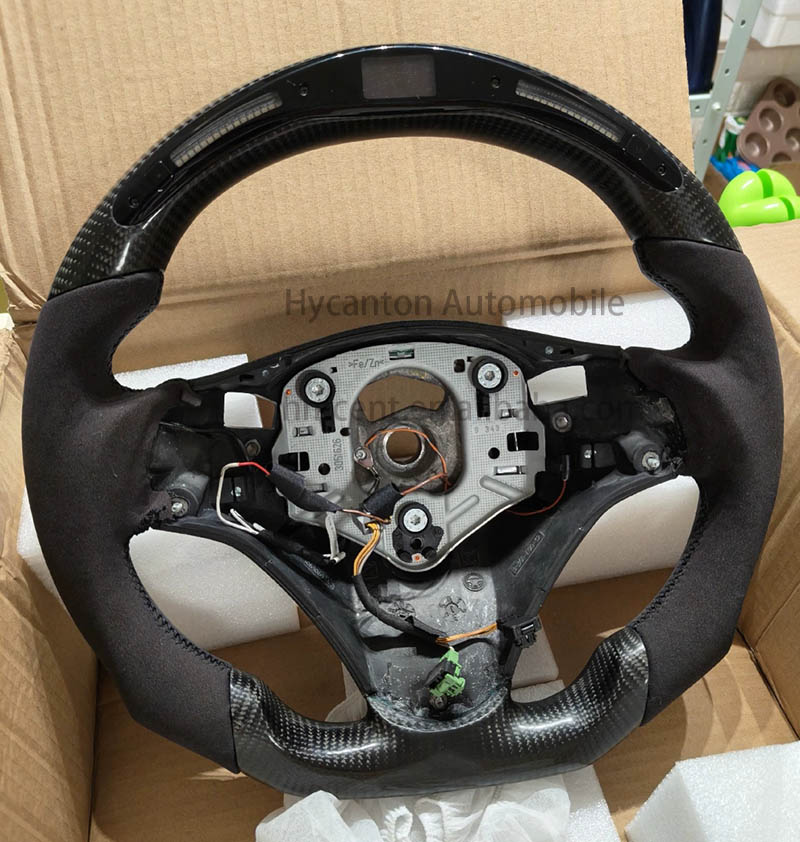 Alcantara+Carbon Fiber+LED+Black stitching