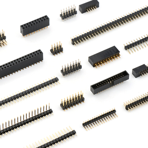 2.54mmメスヘッダー2x401x40pピンヘッダーシングル2列PCBコネクタオス直角ピンヘッダー - Product Image 1