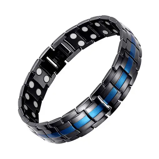 Top Factory Custom Fashion Magnetic Bracelet Healing Magnetic Therapy Titanium Bracelets For Men