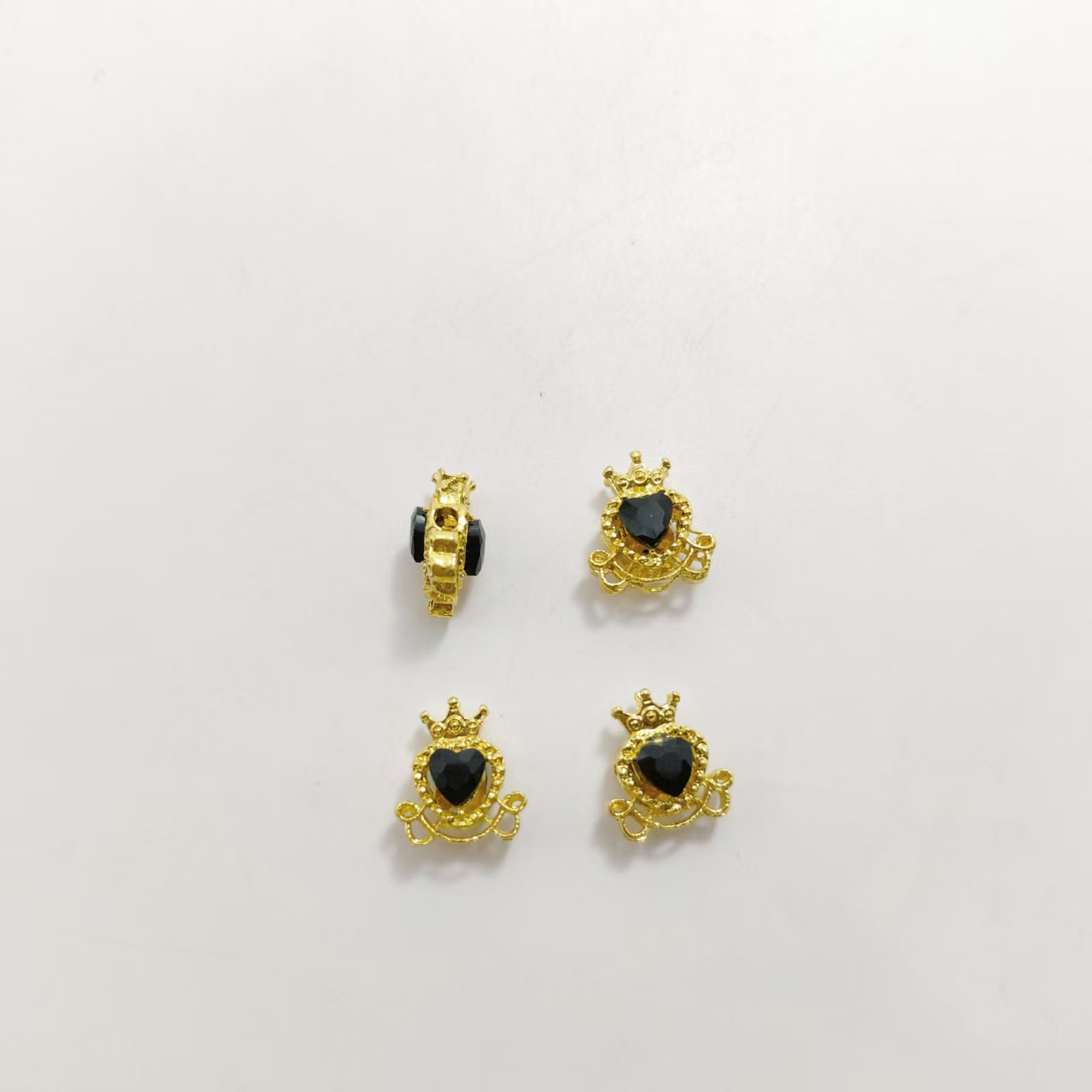 Gold-plated black diamond