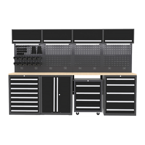 高品质易于安装工具柜手推车，带车库商店维修工具箱 - Product Image 3