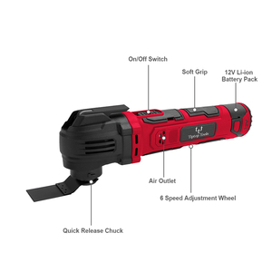 High Quality 12V Li-ion Battery Powered Hand-held <strong>Variable</strong> <strong>Speed</strong> Cordless Electric <strong>Multi</strong> Function <strong>Oscillating</strong> <strong>Tool</strong> Kit - Product Image 4