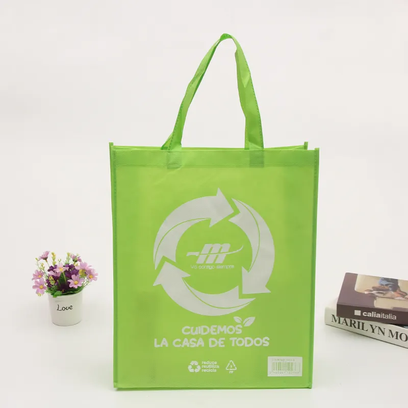 Glitter Glory Promotional Hotel Packing Plant Bag Custom Design Recycled PP Letter Fancy and Creative Degradable Image