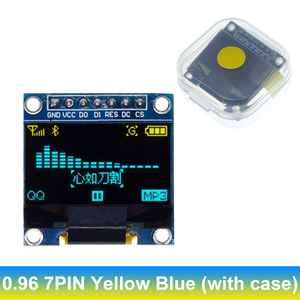 0,96 Zoll OLED Weiß Blau Anzeige modul Gelb Blau Farbe 128 X64 OLED I2C IIC SPI 7-poliger Treiber chip SSD1306 für Arduinos (7Pin)