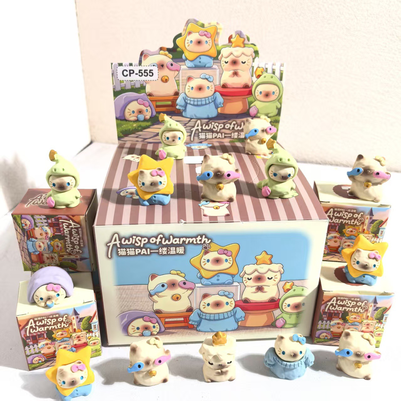 Chat pai un brin de boîte aveugle chaude-24 boîtes