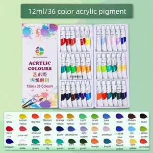 12ML/36 Color Acrylic Waterproof Paint Waterproof <strong>Set</strong>, Painting <strong>Set</strong>, Starter Set12ML/36 Color Paint <strong>Set</strong> - Product Image 2