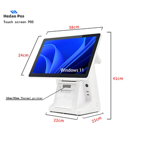2024 Smart Tech Pos машина 14 дюймов двойной экран Pos компьютерный кассовый аппарат с системой Android - Product Image 1