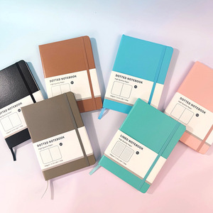 Macaron A5 con copertina rigida con cinturino Cross-border Business Office Notebook libro creativo semplice a matrice di punti