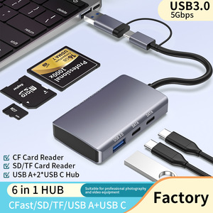 タイプc Usb 3.0 5 in 1 SD TF CF Otgカードリーダー - Product Image 2