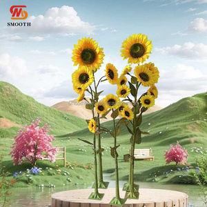 SMOOTH Wedding Decoration <strong>Tree</strong> Artificial Cherry Blossom <strong>Tree</strong> Yellow Sunflower <strong>Tree</strong> for Event Aisle Backdrop Decoration - Product Image 4