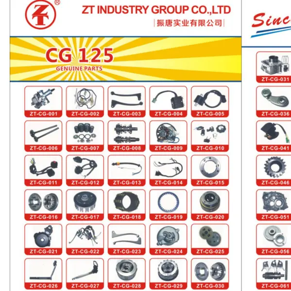 Motorcycle CG125 Part High Quality spare parts wholesale