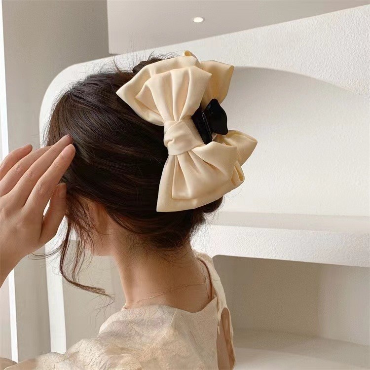 2 clips papillon blanc
