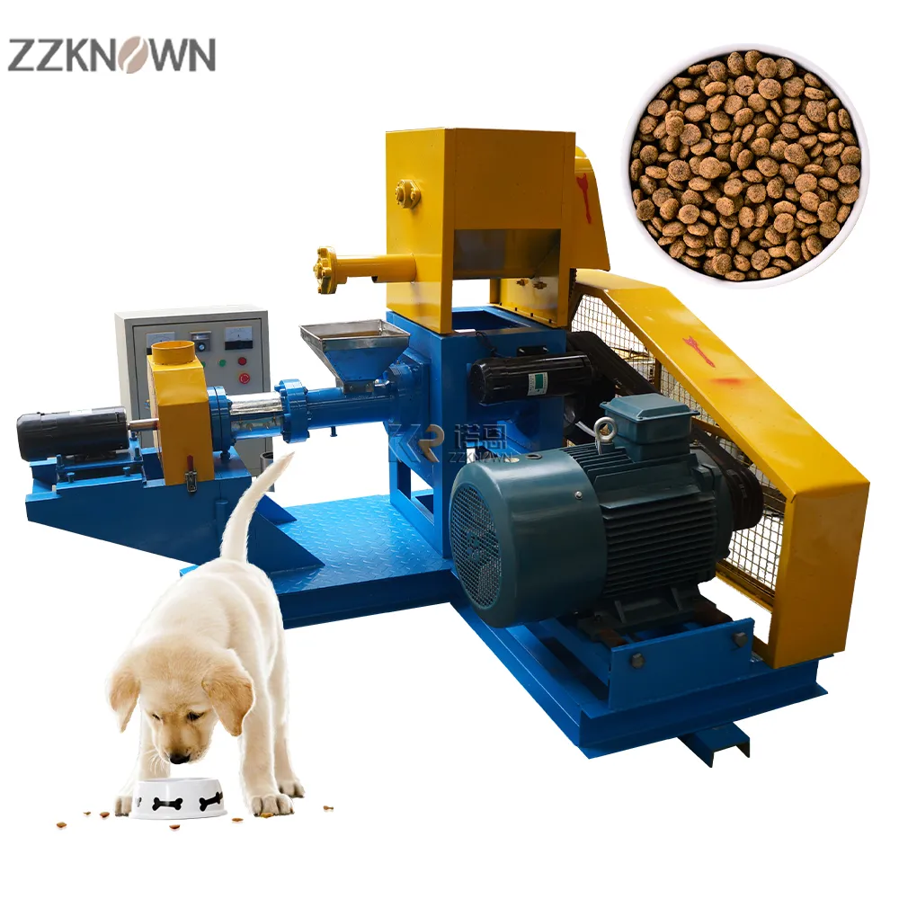 Máquina de fabricación de alimentos para mascotas, máquina automática de alimento para perros y gatos, Pellet flotante para peces