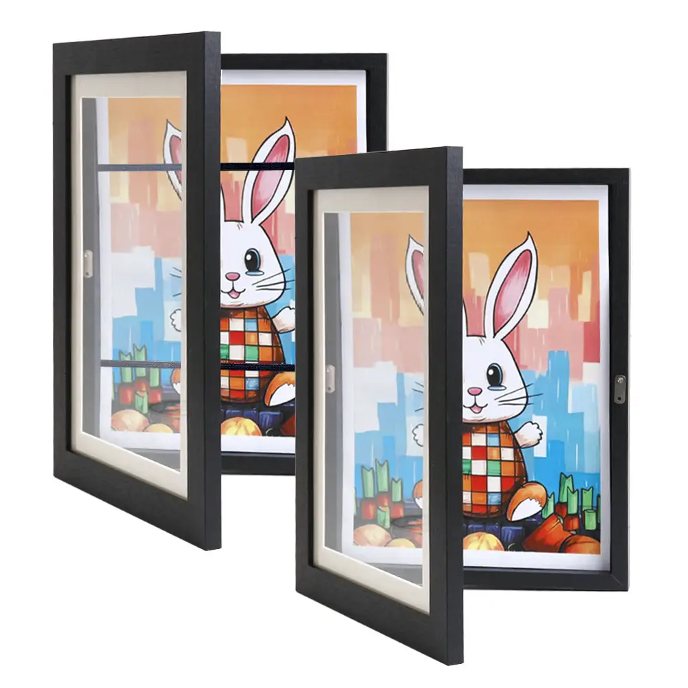 2023 New Product Children Art Projects Front Opening and Changeable Picture Display Kids Art Frames Kids Artwork Picture Frame