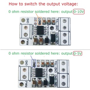 PW2VB01 PWM-DACコンバータ入力パルス信号出力0-5V 0-10V電圧アナログモーター速度調整用PLC ESP32 - Product Image 5