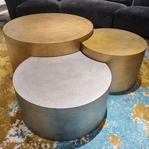 古董茶几圆形模块茶几不规则混合颜色 - Product Image 4