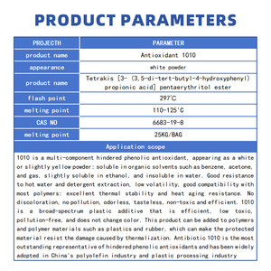 Nhựa chống oxy hóa nguyên liệu nhựa chống lão hóa phụ gia CAS 6683 cản trở amin chất chống oxy hóa bột <span class=keywords><strong>1010</strong></span> chống oxy hóa - Product Image 6