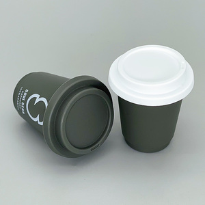 Bitki bazlı yeniden kullanılabilir kahve kupası 5oz, taşınabilir seyahat kahve plastik bardaklar - Product Image 2