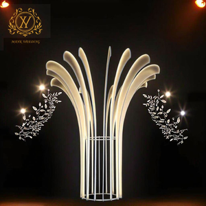 Sáng tạo kim loại phát quang cây Đèn sàn cong lá cây trang trí ánh sáng cho đám cưới sân khấu lối đi trang trí nền - Product Image 2