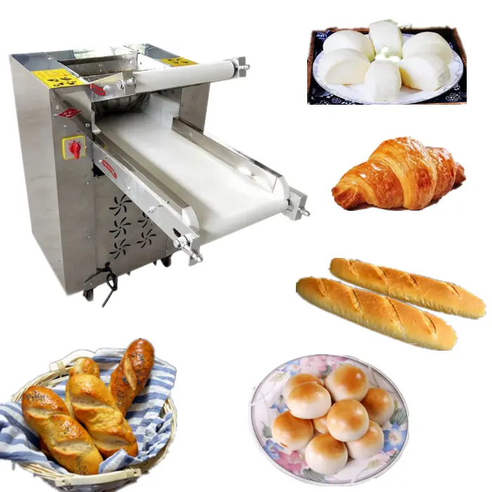 Máquina automática de prensado de masa de pizza para hoteles, rodillo para amasar pan, masa doméstica (whatsapp:008613203919459)