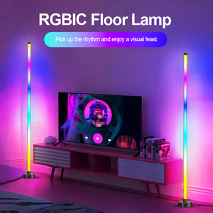 RGB lampada da terra a LED telecomando per APP di controllo musica sincronizzazione illuminazione ad angolo Smart Mood moderna lampada da piedi per camera da letto soggiorno - Product Image 5