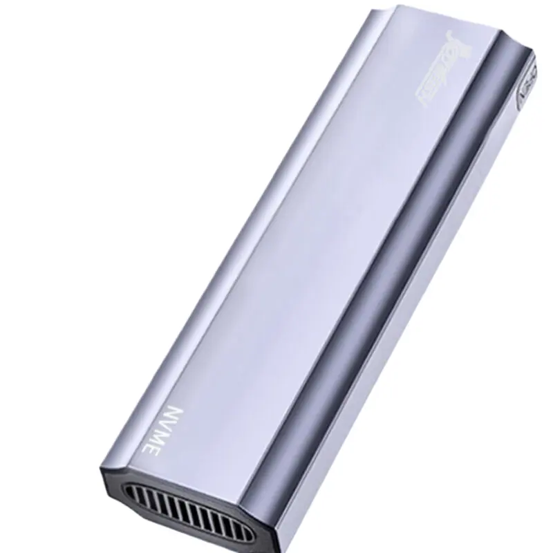 10Gbps NVME M2 SSD ตู้อลูมิเนียมภายนอกสําหรับ M.2 NVME SSD และฮาร์ดไดรฟ์กระเป๋า 10Gbps NVME ฮาร์ดไดรฟ์กระเป๋า