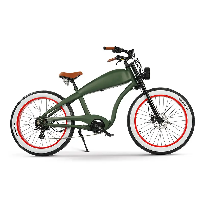 2023 Новый 26-дюймовый винтажный Ретро-велосипед для кафе-гонщиков, электрический велосипед 48 В/52 В 750 Вт/1000 Вт/1500 Вт, велосипед для снежного пляжного круизера