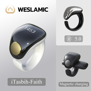 2024 weslamico Itasbih Smart Ring Tasbeeh Counter Muslim preghiera rosario caricatore anello cattolico Zikr anelli in silicone Smart - Product Image 2
