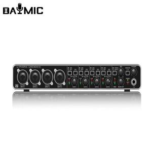 卸売人気4インチ4アウトサウンドカードオーディオインターフェイス4インチ4 USBPCサウンドカードボードサウンドカード音楽スタジオ使用 - Product Image 4
