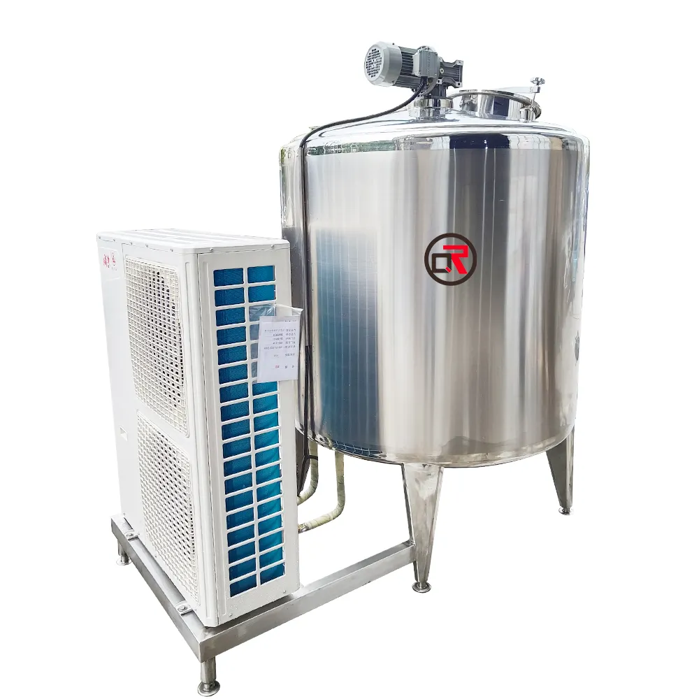 Cheap price dairy farm sanitary stainless steel 200l refrigerated open type vertical milk cooling tank