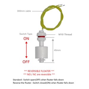 WOW Interruptor de nivel de flotador M10 Rosca Instalación vertical Sensor de nivel de líquido - Product Image 4