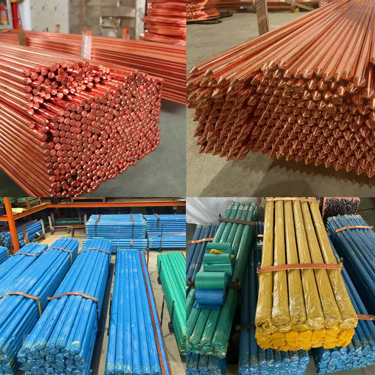 Factory Wholesale Deep Copper Earth Rod Earthing 16mm price