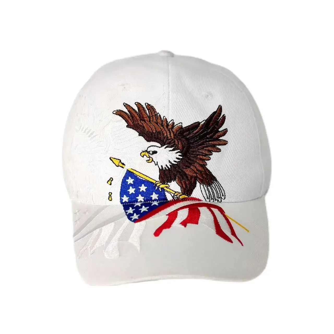 하이 퀄리티 도매 야구 모자 미국 다시 큰 플래그 수 놓은 로고와 사용자 정의 스냅 백 모자