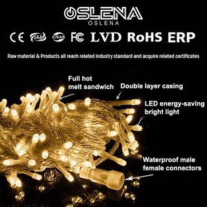 Guirnalda de luces de Patio impermeable, guirnalda de luces LED multicolor para exteriores, motivo 3D, decoración navideña, guirnalda de luces - Product Image 4