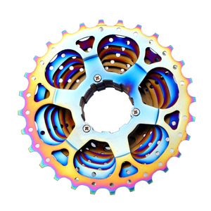 OEM/ODM BUCKLOS铬钼钢电镀彩色超轻公路自行车飞轮8/9/10速11-28t自行车盒 - Product Image 5