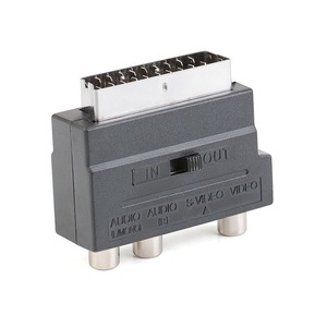 AV-Audio-und Video-SCART-Cinch-Wandler 21P Pin European Color Difference Line S-Anschluss stecker Netzteil adapter - Product Image 1