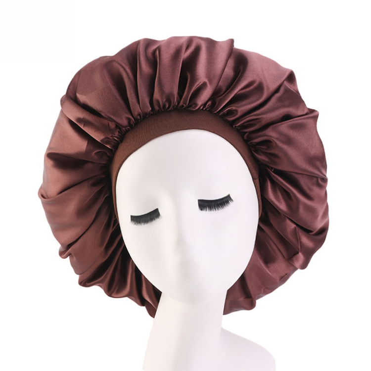 42cm satin small band-Brown