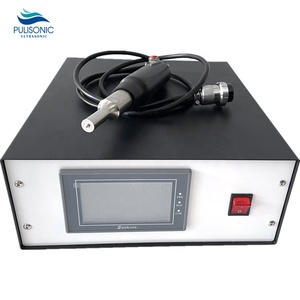 Máquina de solda ultrassônica de plástico 300w, com tipo reto, buzina, frango, fazenda, convexo, equipamentos de soldador de ponto