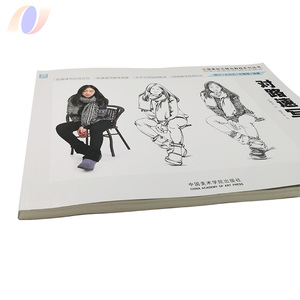 Custom Printing Soft Cover Art Course Textbook Sketch <strong>Books</strong> with PUR Bind - Product Image 5