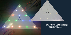 WS2811/DMX512 üçgen Panel AYDINLATMA LED dekorasyon için 250mm RGB Panel AYDINLATMA - Product Image 2