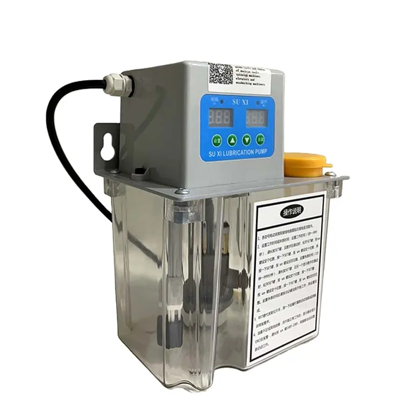 Adecuado para bomba de lubricación automática con manómetro bomba de aceite lubricante eléctrica bomba lubricadora