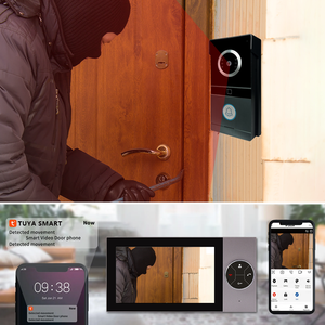 7-Inch Tuya WiFi 4-Wired Video <strong>Intercom</strong> Door Phone with Motion Detection Recording RFID Cards <strong>Access</strong> Control <strong>System</strong>