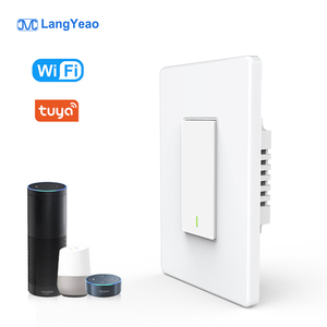 LangYeao WiFi Smart Wall Switch Large Face Cover Push-Button Control Neutral Wire ABS PC Mobile APP <strong>Remote</strong> Control US <strong>AU</strong> - Product Image 1