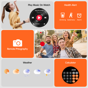 Weofly conquista le informazioni sul sonno chiamate vocali Wireless Smartwatch con funzione di misurazione della pressione sanguigna