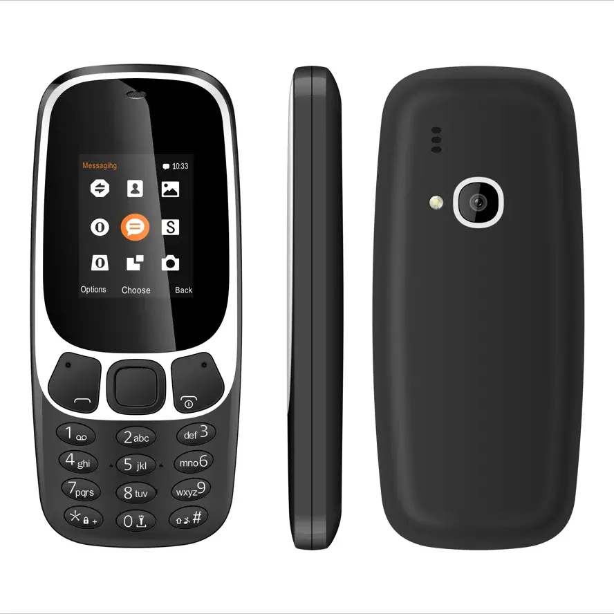 Sinotel โทรศัพท์มือถือ2G มีปุ่มขนาดเล็กของแท้พร้อมกล้องขนาด1.77นิ้วสองซิม