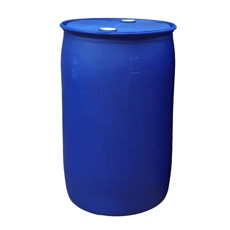 Tambor de plástico HDPE azul de 200L, Cubo de moldeo por soplado de 55 galones, barril de acero para almacenamiento, gasolina, agua, productos químicos, otros fines